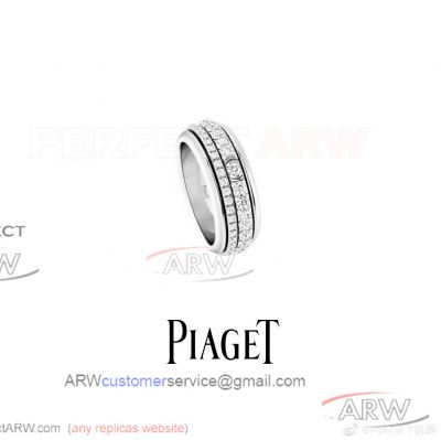 AAA Copy Piaget Possession White Gold Diamond Turning Ring